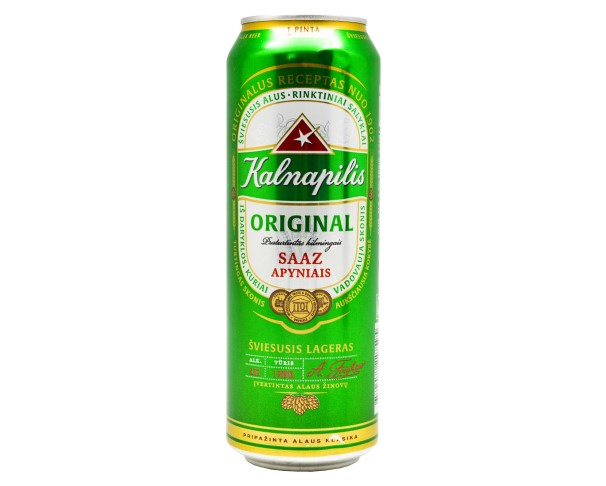 Пиво КАЛНАПИЛИС Оригинал светлое 5,0 % 568мл ж/б / интернет-магазин напитков Лоза в Улан-Удэ