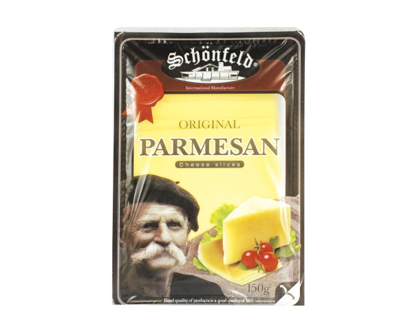 Сыр SCHONFELD Пармезан 45% 125г нарезка БЗМЖ / интернет-магазин напитков Лоза в Улан-Удэ