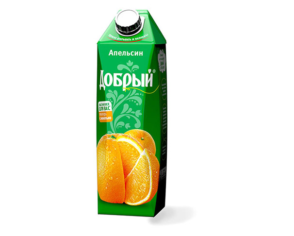 Нектар ДОБРЫЙ Апельсин 1л / интернет-магазин напитков Лоза в Улан-Удэ