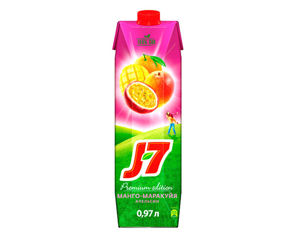 Сок J-7 Апельсин/манго/маракуя 970мл Призма / интернет-магазин напитков Лоза в Улан-Удэ