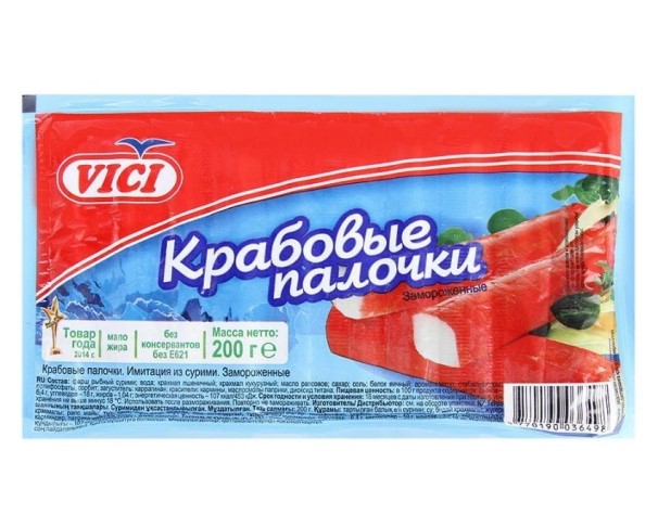 Палочки VICI крабовые 200г / интернет-магазин напитков Лоза в Улан-Удэ