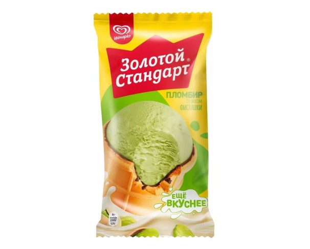 Мороженое ИНМАРКО ЗОЛОТОЙ СТАНДАРТ фисташка 90г в/ст БЗМЖ / интернет-магазин напитков Лоза в Улан-Удэ