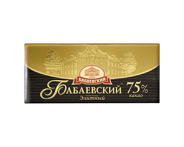 Шоколад БАБАЕВСКИЙ элитный 90/100 г / интернет-магазин напитков Лоза в Улан-Удэ