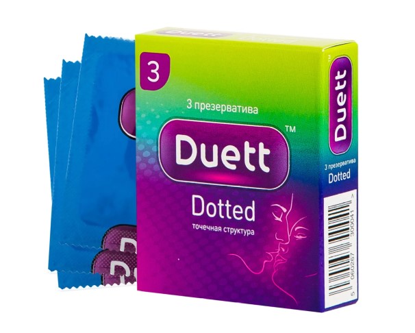 Презервативы DUETT №3 Dotted / интернет-магазин напитков Лоза в Улан-Удэ