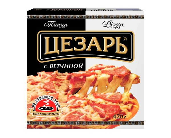 Пицца ЦЕЗАРЬ С ветчиной 420г / интернет-магазин напитков Лоза в Улан-Удэ