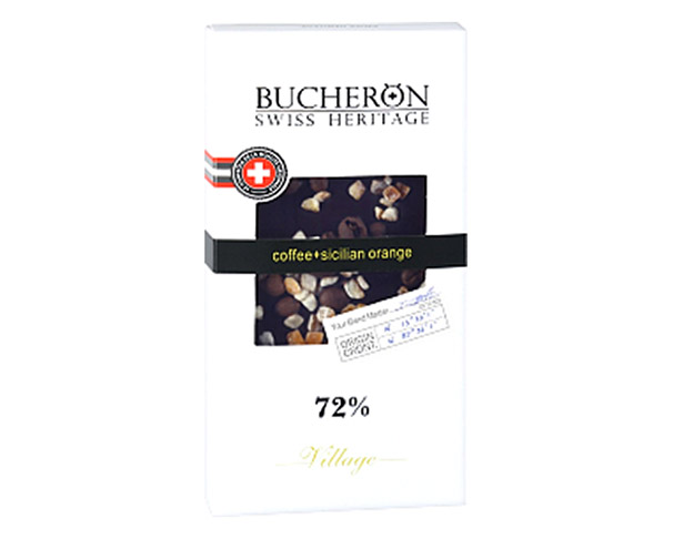 Шоколад BUCHERON горький с зерн кофе и апельс в картоне 100гр / интернет-магазин Виноград