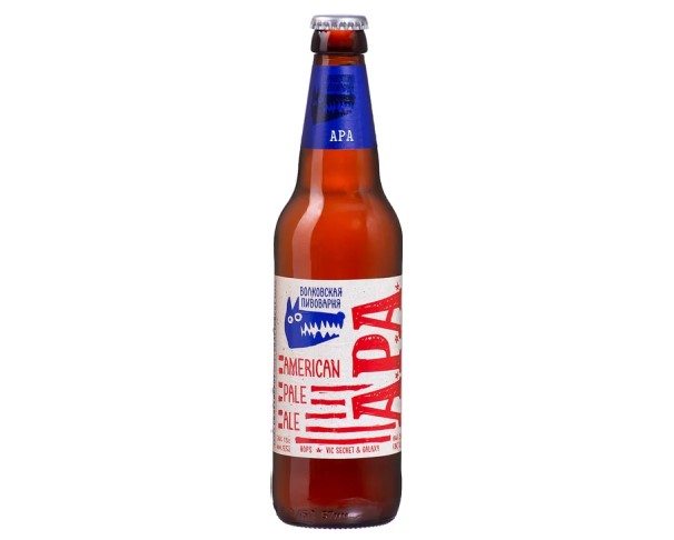 Пиво ВОЛКОВСКАЯ ПИВОВАРНЯ АПА 5,5% 450мл ст/б / интернет-магазин напитков Лоза в Улан-Удэ