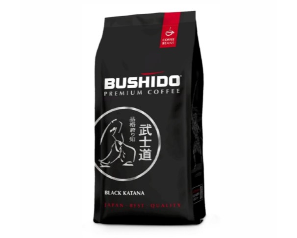 Кофе BUSHIDO Black Katana зерно 227г м/уп / интернет-магазин напитков Лоза в Улан-Удэ