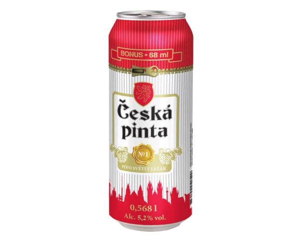 Пиво ЧЕСКА ПИНТА светлое лагер 5,2% 568мл ж/б / интернет-магазин напитков Лоза в Улан-Удэ