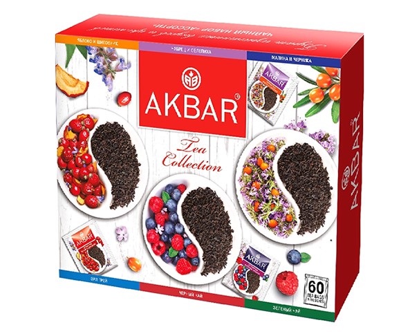 Чай АКБАР Ассорти 6 вкусов 60*1,8г / интернет-магазин напитков Лоза в Улан-Удэ