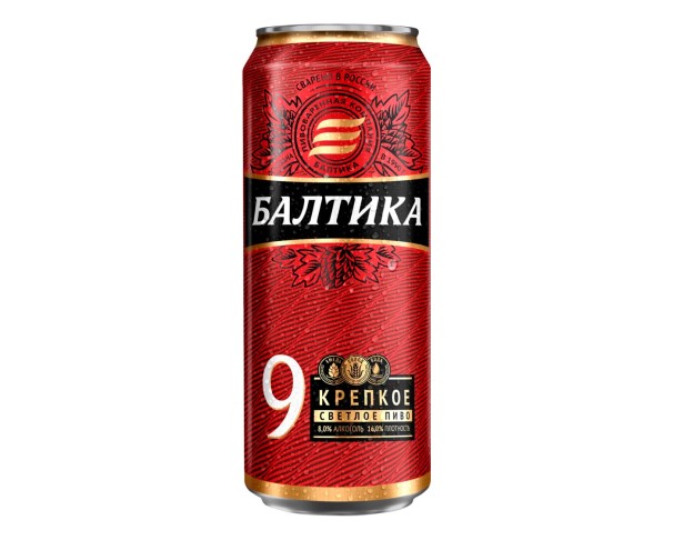 Пиво БАЛТИКА №9 Легендарное 8% 450мл ж/б / интернет-магазин напитков Лоза в Улан-Удэ