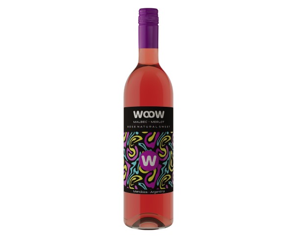 Вино ВУВ Мальбек-Мерло розовое сладкое 9,5% 750мл / интернет-магазин напитков Лоза в Улан-Удэ