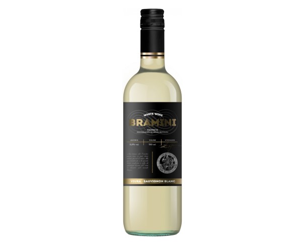 Вино БРАМИНИ Виура Совиньон Блан белое сухое 11,5% 750мл / интернет-магазин напитков Лоза в Улан-Удэ