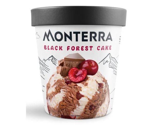 Мороженое МОНТЕРРА Шоколадно-вишневый торт 480мл БЗМЖ / интернет-магазин Виноград