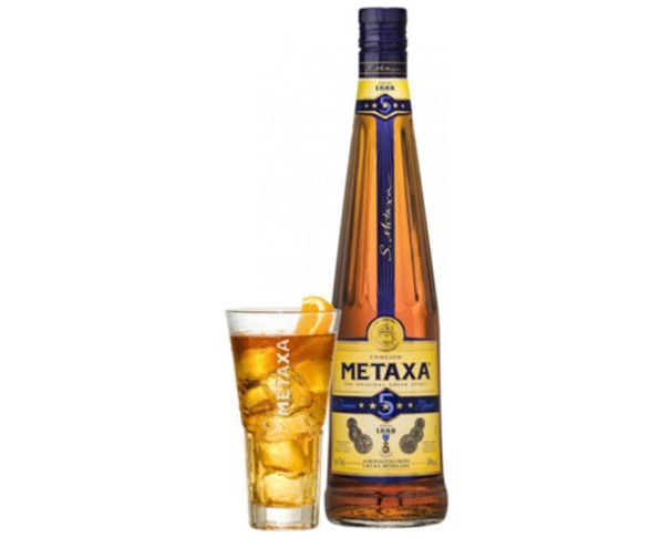 Напиток бренди  МЕТАКСА 5 лет 700мл+бокал / интернет-магазин напитков Лоза в Улан-Удэ