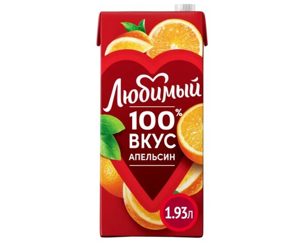 Нектар ЛЮБИМЫЙ Апельсин с мякотью 1,93л / интернет-магазин Виноград