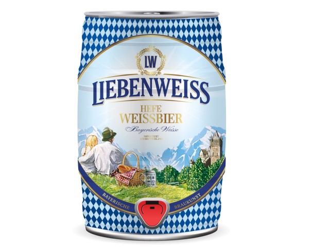 Пиво ЛИБЕНВАЙС ХЕФЕ Вайсбир 5,1% 5л ж/б / интернет-магазин напитков Лоза в Улан-Удэ