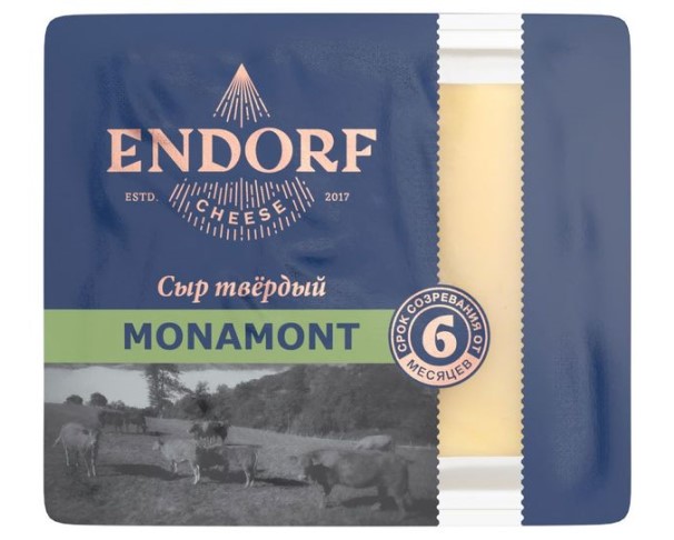 Сыр ENDORF Монамонт 50% 200г БЗМЖ / интернет-магазин напитков Лоза в Улан-Удэ