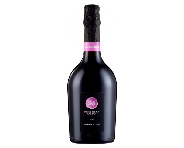 Вино игристое САН МАРТИНО Пино Неро Розато Спуманте розовое брют 12,5% 750мл / интернет-магазин напитков Лоза в Улан-Удэ