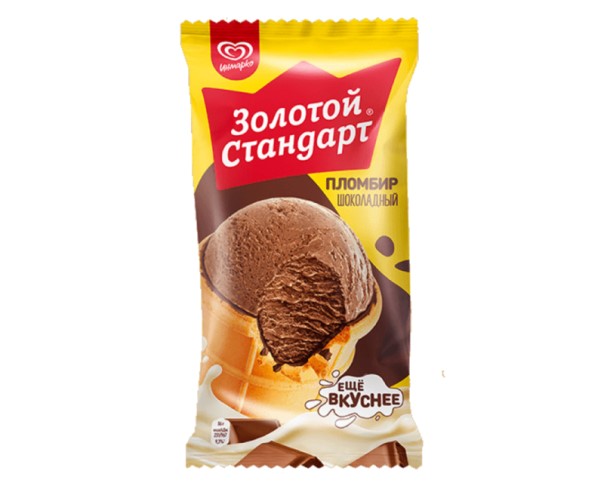 Мороженое ИНМАРКО ЗОЛОТОЙ СТАНДАРТ шоколад 90гр в/ст БЗМЖ / интернет-магазин напитков Лоза в Улан-Удэ