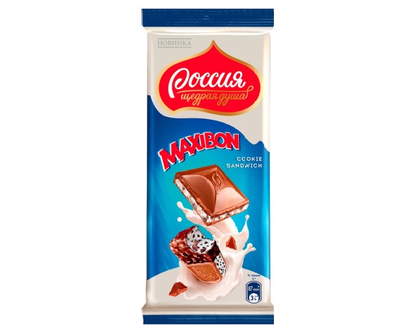 Шоколад РОССИЯ Максибон 80г / интернет-магазин напитков Лоза в Улан-Удэ