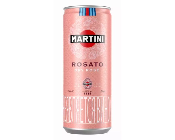 Напиток винный газированный МАРТИНИ Розато розовое полусухое 10% 250мл ж/б / интернет-магазин напитков Лоза в Улан-Удэ