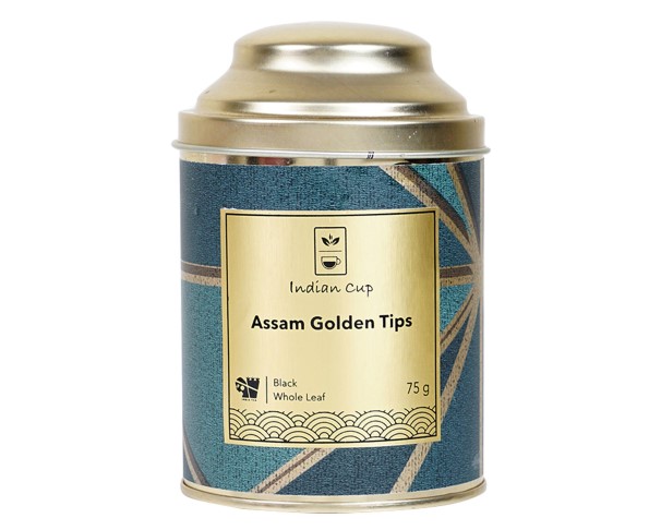 Чай Indian Cap Асаам Золотые типсы 75г ж/б / интернет-магазин напитков Лоза в Улан-Удэ