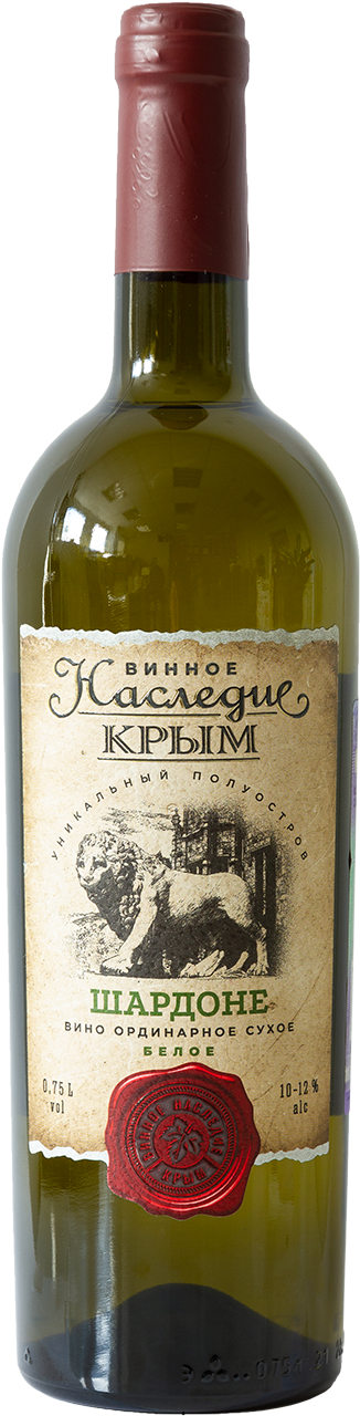 Вино России ВИННОЕ НАСЛЕДИЕ КРЫМ Шардоне белое полусладкое 750мл / интернет-магазин напитков Лоза в Улан-Удэ