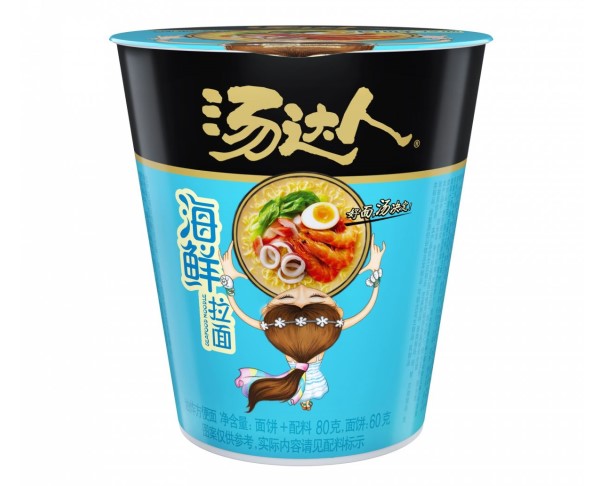 Лапша б/п Uni-President со вкусом рамена с морепродуктами 80г стакан / интернет-магазин напитков Лоза в Улан-Удэ
