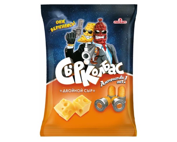 Палочки СЫРКОЛБАС Кукурузные двойной сыр 100г / интернет-магазин напитков Лоза в Улан-Удэ