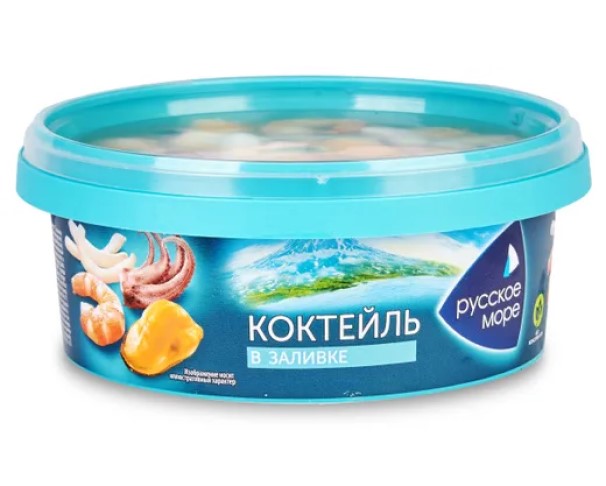 Коктейль РУССКОЕ МОРЕ из морепродуктов Классик в заливке 300г / интернет-магазин напитков Лоза в Улан-Удэ