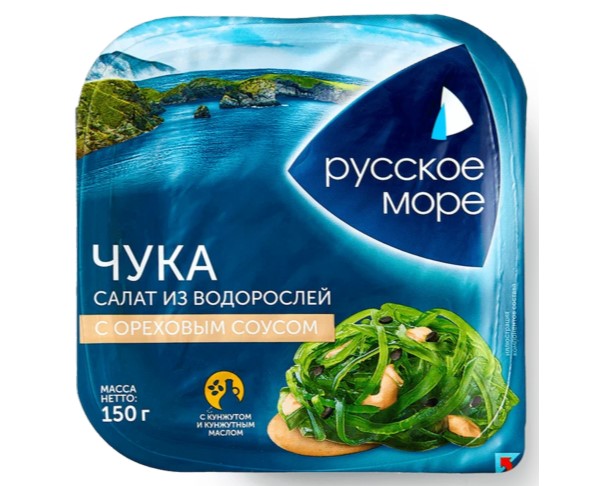 Салат Чука РУССКОЕ МОРЕ с ореховым соусом 150г / интернет-магазин напитков Лоза в Улан-Удэ