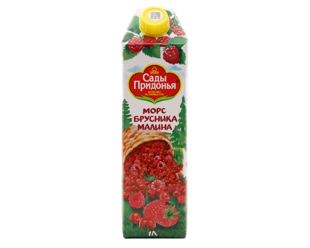 Морс САДЫ ПРИДОНЬЯ Бруснично-малиновый 1л / интернет-магазин напитков Лоза в Улан-Удэ