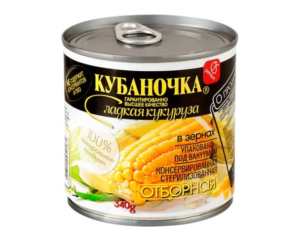 Кукуруза КУБАНОЧКА сладкая 400мл ж/б / интернет-магазин напитков Лоза в Улан-Удэ