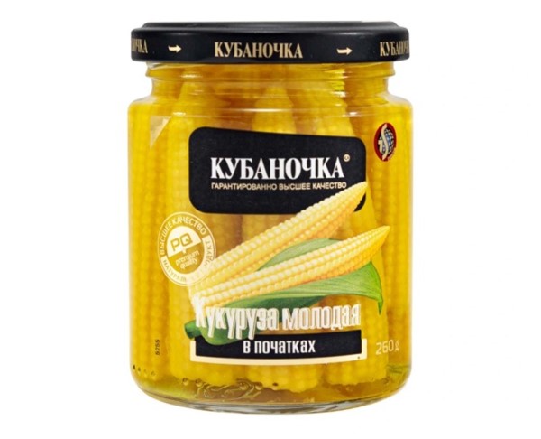 Кукуруза КУБАНОЧКА в початках 260мл ст/б / интернет-магазин напитков Лоза в Улан-Удэ