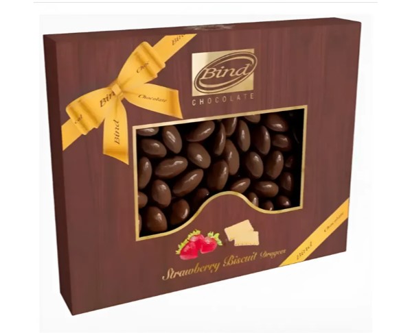 Шок драже БИНД Бисквит в шок со вкусом клубники 100г картон / интернет-магазин напитков Лоза в Улан-Удэ