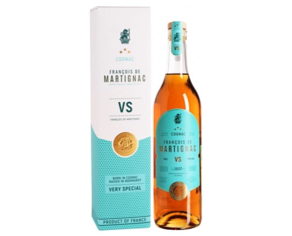 Коньяк ДЕ МАРТИНЬЯК VS 40% 700мл п/у + бокал / интернет-магазин напитков Лоза в Улан-Удэ