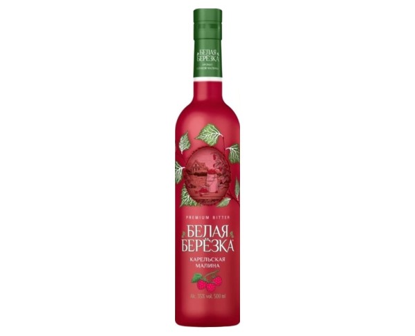 Настойка полусладкая БЕЛАЯ БЕРЕЗКА Карельская малина 35% 500мл / интернет-магазин напитков Лоза в Улан-Удэ