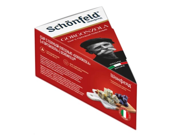 Сыр SCHONFELD Горгонзола 50% 100г БЗМЖ / интернет-магазин напитков Лоза в Улан-Удэ