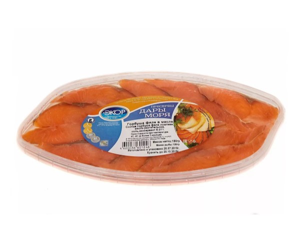 Горбуша ЭКОР филе в масле 180г / интернет-магазин напитков Лоза в Улан-Удэ