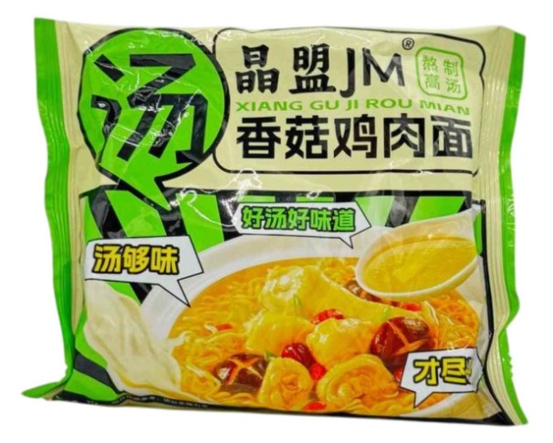 Лапша б/п JM со вкусом курицы и грибов 77г пакет / интернет-магазин напитков Лоза в Улан-Удэ