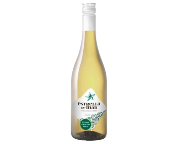 Вино ЭСТРЕЛЬЯ ДЕЛЬ МАР Пино Гриджио белое сухое 12% 750мл / интернет-магазин напитков Лоза в Улан-Удэ