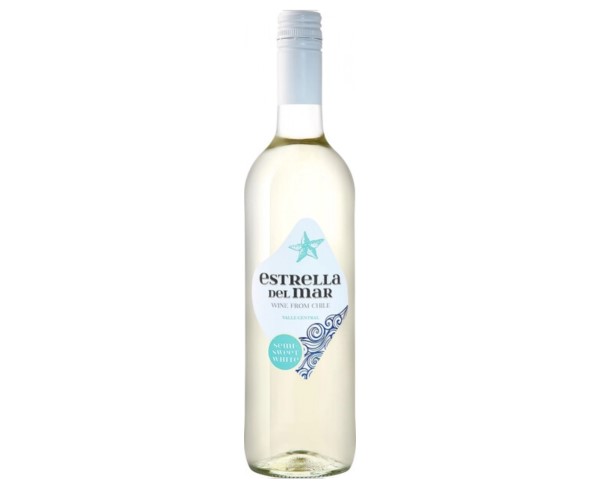 Вино ЭСТРЕЛЬЯ ДЕЛЬ МАР белое полусладкое 12% 750мл / интернет-магазин напитков Лоза в Улан-Удэ