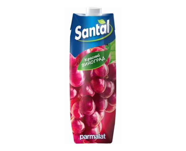 Сокосодержащий напиток САНТАЛ Красный виноград 1л / интернет-магазин напитков Лоза в Улан-Удэ