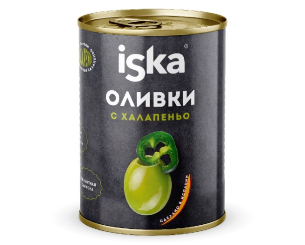 Оливки ИСКА 300мл халапеньо ж/б / интернет-магазин напитков Лоза в Улан-Удэ