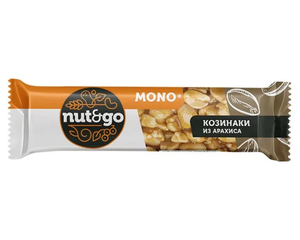 Козинак Nut&Go арахисовый 32 г / интернет-магазин напитков Лоза в Улан-Удэ