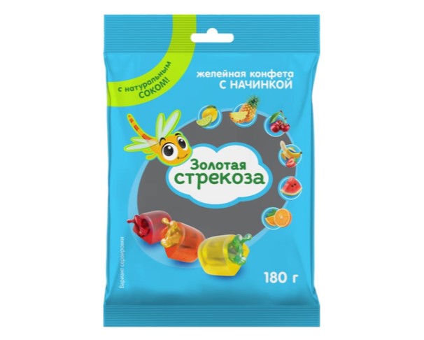 Жеват конфеты КДВ Золотая стрекоза 180г / интернет-магазин напитков Лоза в Улан-Удэ