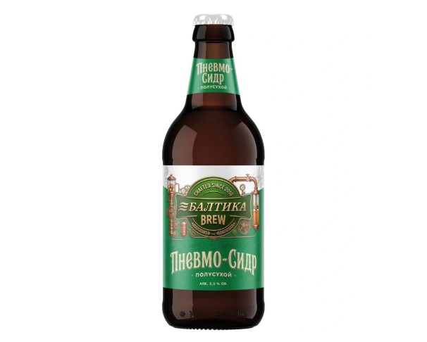 Сидр БАЛТИКА БРЮ п/сух 5.5% 440мл ст/б / интернет-магазин напитков Лоза в Улан-Удэ