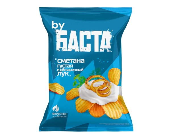 Чипсы БАСТА Сметана лук 120г / интернет-магазин напитков Лоза в Улан-Удэ