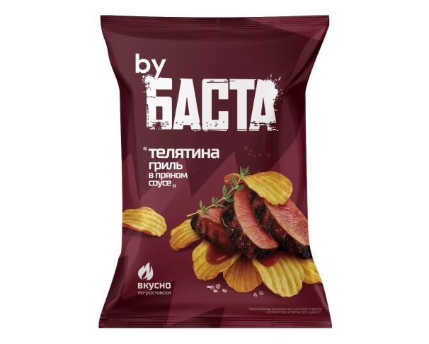Чипсы БАСТА Телятина гриль 120г / интернет-магазин напитков Лоза в Улан-Удэ